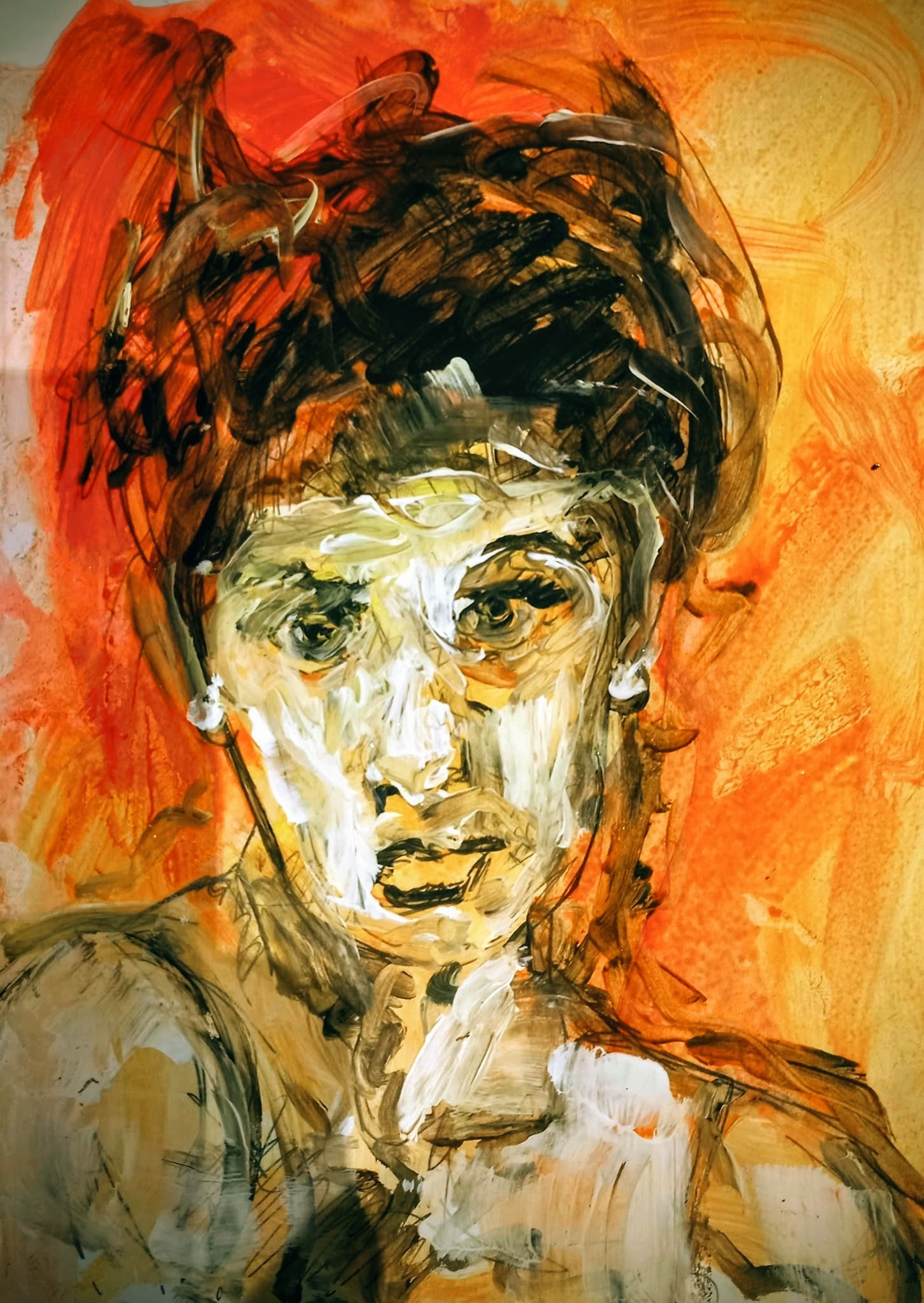 Back to Black, Acrylic on Paper